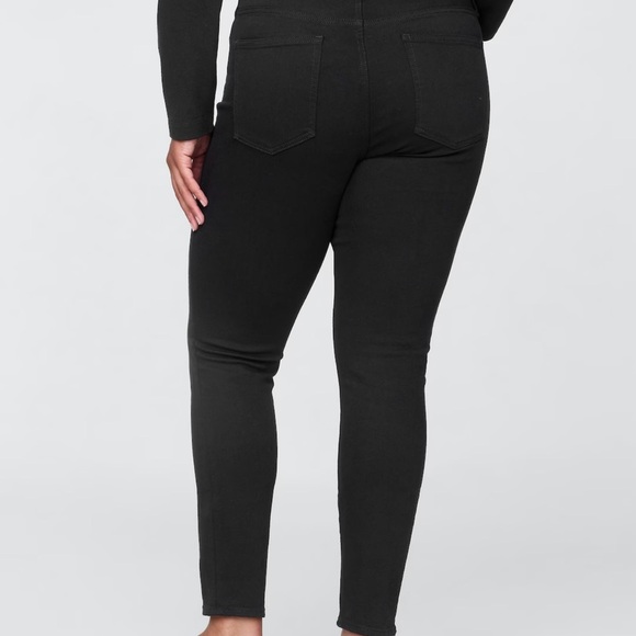 TF15450 **GAP** MID RISE SKINNY FIT WOMENS JEANS sz18/34R BLACK - Picture 2 of 12